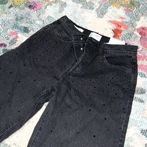 Universal Thread Black Rhinestone Jeans